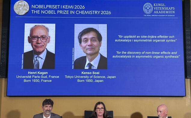 详讯：硖合宪三等两人分享诺贝尔化学奖